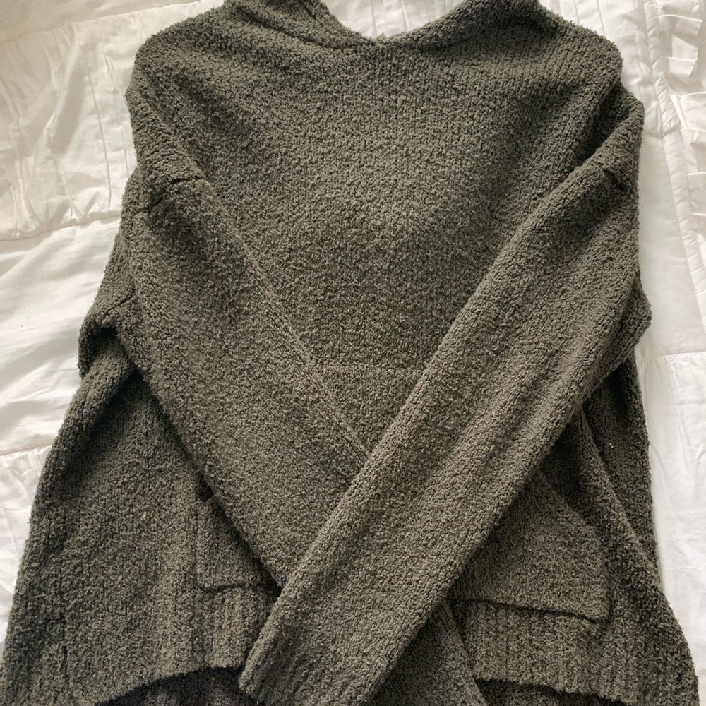 Warm green sweater